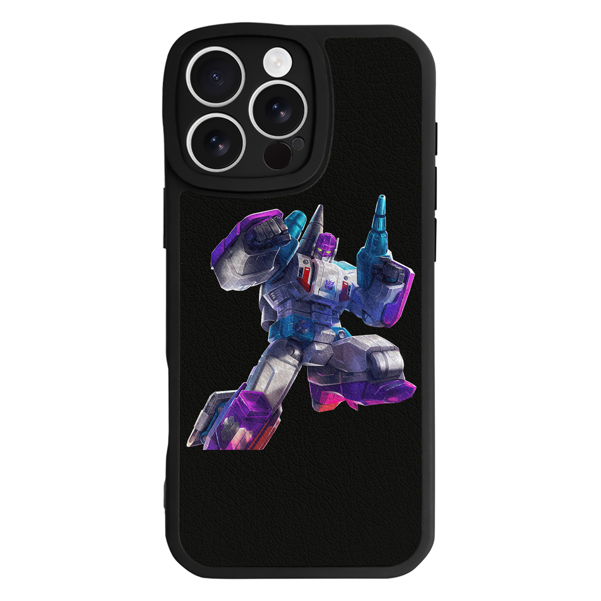 （画像用） Transformers トランスフォーマー 【iPhone 16シリーズ対応】シリコンスマホケース（レザー調） 材質：シリコン